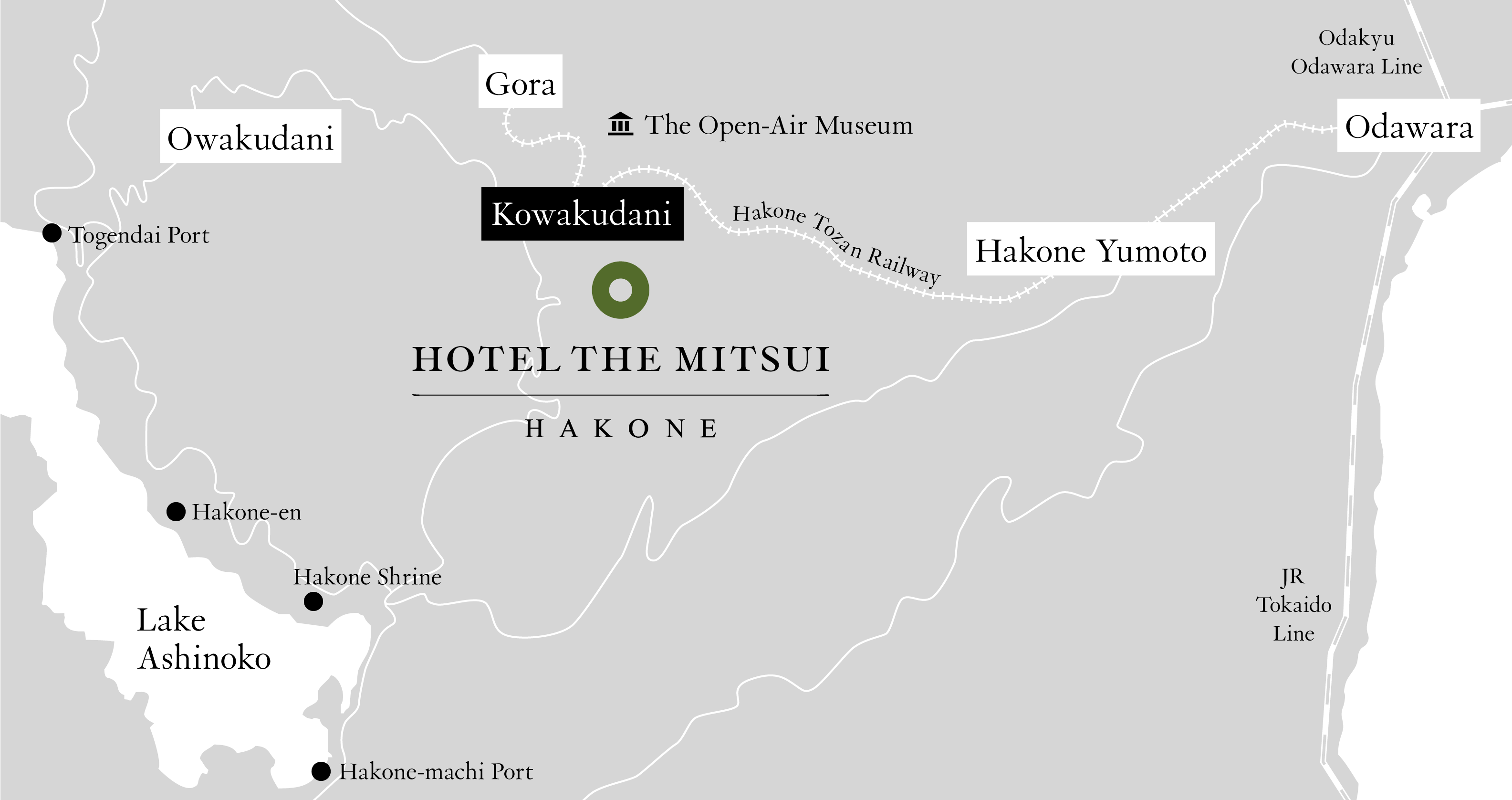 HOTEL THE MITSUI HAKONE area map